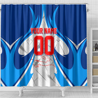 Personalized Haiti Football Champions Shower Curtain World Soccer Winning Trophy 2026