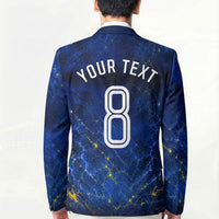 Personalized Sweden Football Lion Blazer Electric Lightning Mascot