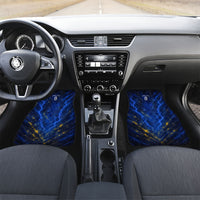 Personalized Sweden Football Lion Car Mats Electric Lightning Mascot