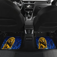 Personalized Sweden Football Lion Car Mats Electric Lightning Mascot
