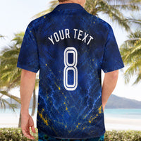 Personalized Sweden Football Lion Hawaiian Shirt Electric Lightning Mascot