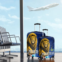 Personalized Sweden Football Lion Luggage Cover Electric Lightning Mascot