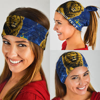 Personalized Sweden Football Lion Neck Gaiter Electric Lightning Mascot