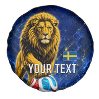 Personalized Sweden Football Lion Spare Tire Cover Electric Lightning Mascot
