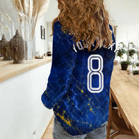 Personalized Sweden Football Lion Women Casual Shirt Electric Lightning Mascot