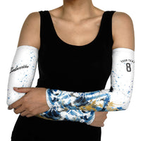 Personalized Argentina Football La Seleccion Arm Sleeves Watercolor Splatter World Soccer Art