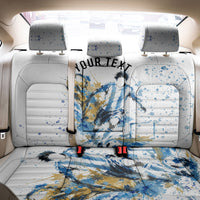 Personalized Argentina Football La Seleccion Back Car Seat Cover Watercolor Splatter World Soccer Art