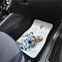 Personalized Argentina Football La Seleccion Car Mats Watercolor Splatter World Soccer Art