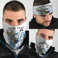 Personalized Argentina Football La Seleccion Neck Gaiter Watercolor Splatter World Soccer Art