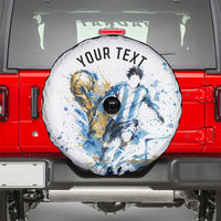 Personalized Argentina Football La Seleccion Spare Tire Cover Watercolor Splatter World Soccer Art