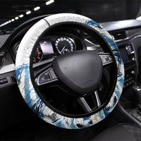 Argentina Football La Seleccion Steering Wheel Cover Watercolor Splatter World Soccer Art