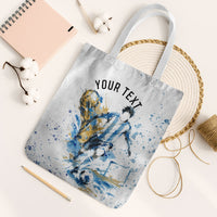 Personalized Argentina Football La Seleccion Tote Bag Watercolor Splatter World Soccer Art