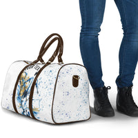 Personalized Argentina Football La Seleccion Travel Bag Watercolor Splatter World Soccer Art