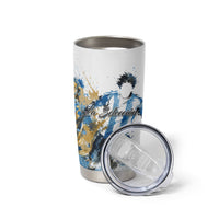 Personalized Argentina Football La Seleccion Tumbler Cup Watercolor Splatter World Soccer Art