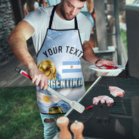 Personalized Argentina Football Champion Trophy Apron Flag Soccer Fan Graphic