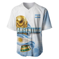 Personalized Argentina Football Champion Trophy Baseball Jersey Flag Soccer Fan Graphic