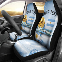 Personalized Argentina Football Champion Trophy Car Seat Cover Flag Soccer Fan Graphic