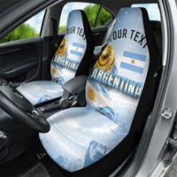 Personalized Argentina Football Champion Trophy Car Seat Cover Flag Soccer Fan Graphic