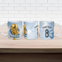 Personalized Argentina Football Champion Trophy Ceramic Mug Flag Soccer Fan Graphic