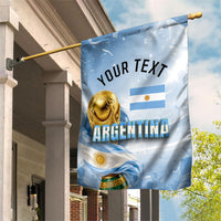 Personalized Argentina Football Champion Trophy Garden Flag Flag Soccer Fan Graphic