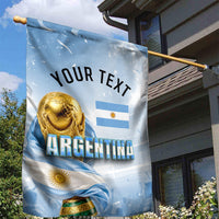 Personalized Argentina Football Champion Trophy Garden Flag Flag Soccer Fan Graphic