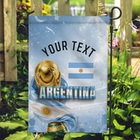 Personalized Argentina Football Champion Trophy Garden Flag Flag Soccer Fan Graphic