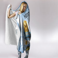 Personalized Argentina Football Champion Trophy Hooded Blanket Flag Soccer Fan Graphic