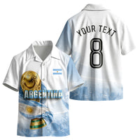 Personalized Argentina Football Champion Trophy Kid Hawaiian Shirt Flag Soccer Fan Graphic
