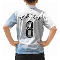 Personalized Argentina Football Champion Trophy Kid Hawaiian Shirt Flag Soccer Fan Graphic