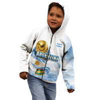 Personalized Argentina Football Champion Trophy Kid Hoodie Flag Soccer Fan Graphic