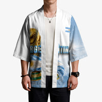 Personalized Argentina Football Champion Trophy Kimono Flag Soccer Fan Graphic