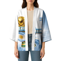 Personalized Argentina Football Champion Trophy Kimono Flag Soccer Fan Graphic