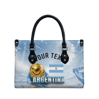 Personalized Argentina Football Champion Trophy Leather Bag Flag Soccer Fan Graphic