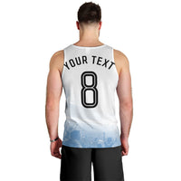 Personalized Argentina Football Champion Trophy Men Tank Top Flag Soccer Fan Graphic