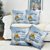Personalized Argentina Football Champion Trophy Pillow Cover Flag Soccer Fan Graphic