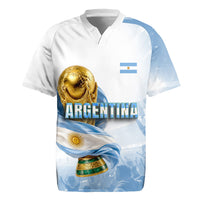 Personalized Argentina Football Champion Trophy Rugby Jersey Flag Soccer Fan Graphic