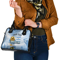 Personalized Argentina Football Champion Trophy Shoulder Handbag Flag Soccer Fan Graphic