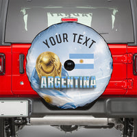 Personalized Argentina Football Champion Trophy Spare Tire Cover Flag Soccer Fan Graphic
