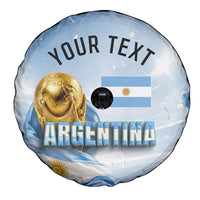Personalized Argentina Football Champion Trophy Spare Tire Cover Flag Soccer Fan Graphic