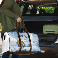 Personalized Argentina Football Champion Trophy Travel Bag Flag Soccer Fan Graphic