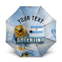 Personalized Argentina Football Champion Trophy Umbrella Flag Soccer Fan Graphic