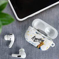 Personalized Argentina Football AirPods Case Soccer Trophy Celebration Flag Graphic