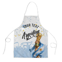 Personalized Argentina Football Apron Soccer Trophy Celebration Flag Graphic