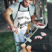 Personalized Argentina Football Apron Soccer Trophy Celebration Flag Graphic
