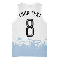 Personalized Argentina Football Basketball Jersey Soccer Trophy Celebration Flag Graphic