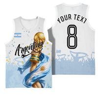Personalized Argentina Football Basketball Jersey Soccer Trophy Celebration Flag Graphic