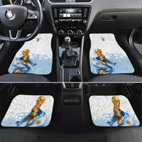 Personalized Argentina Football Car Mats Soccer Trophy Celebration Flag Graphic