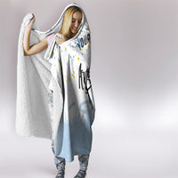 Personalized Argentina Football Hooded Blanket Soccer Trophy Celebration Flag Graphic
