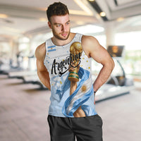 Personalized Argentina Football Men Tank Top Soccer Trophy Celebration Flag Graphic