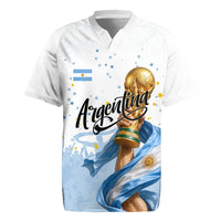 Personalized Argentina Football Rugby Jersey Soccer Trophy Celebration Flag Graphic
